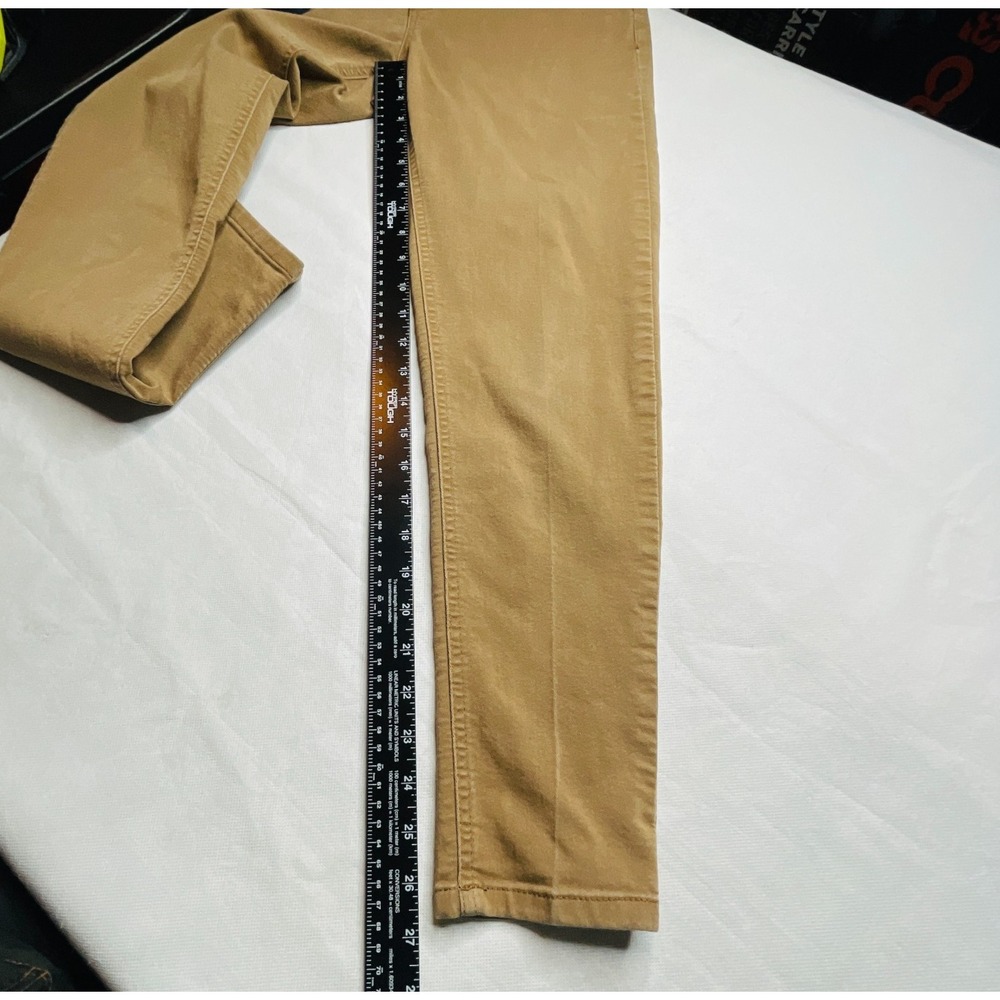 Democracy Ab Technology Skinny Jeans Women 6 Khaki Tan Stretch Denim Minimalist - Picture 9 of 12